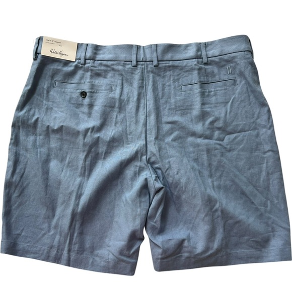 NWT Walter Hagen Men’s Clubhouse 9” Linen Shorts in Grey Sky in size 42 - Picture 2 of 4
